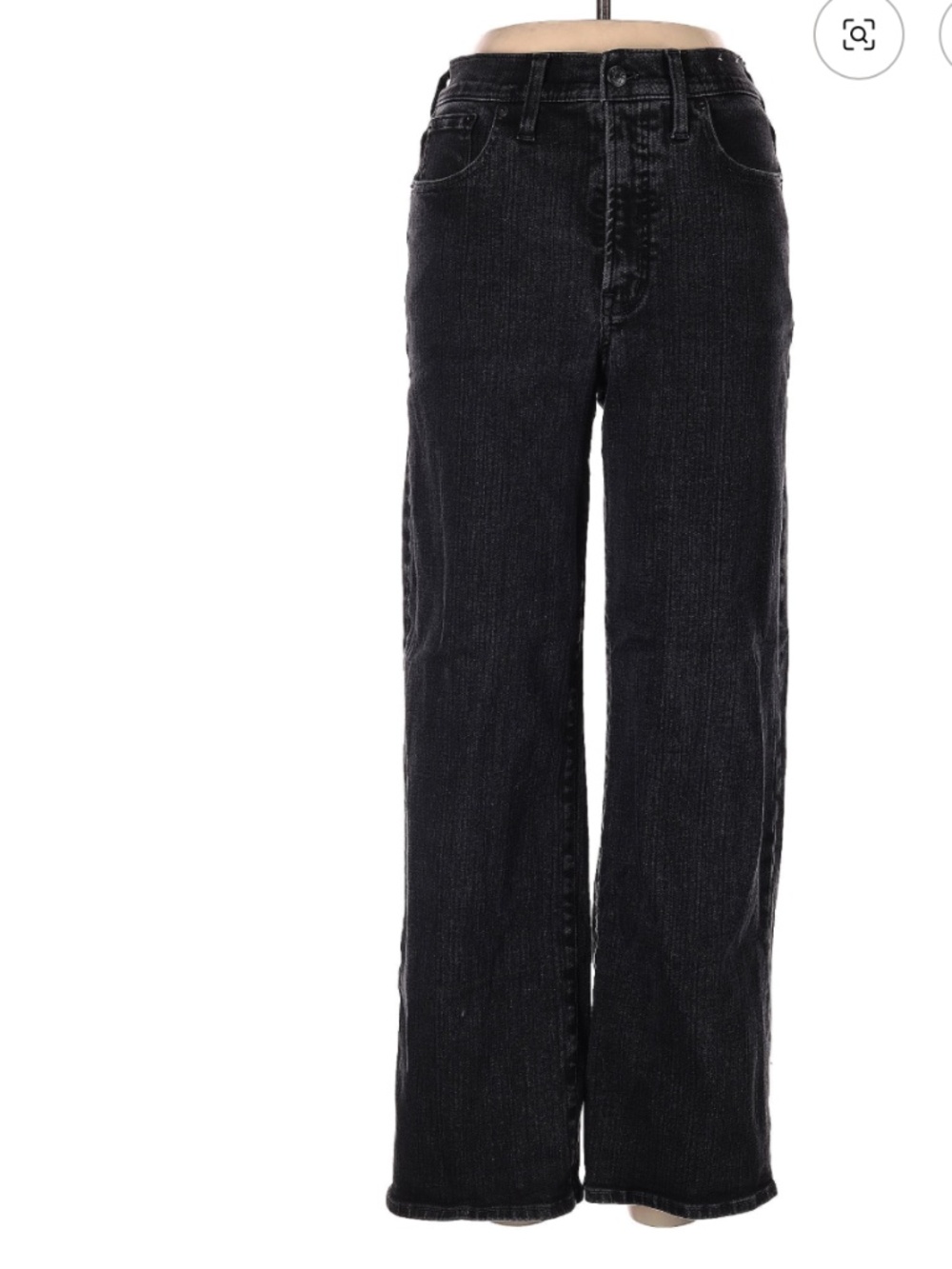 Madewell The Perfect Vintage Wide Leg Black Size 28